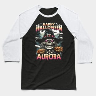Aurora Halloween Baseball T-Shirt